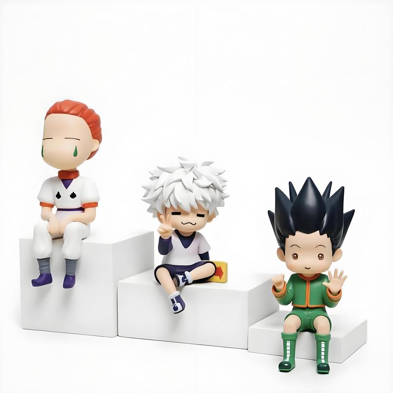 Popular Hunter X Hunter Q-Version Gon, Killua, and Hisoka Figurines, Anime Merchandise, Collectible Toys, Gifts Popular Hunter X Hunter Q-Version Gon, Killua, and Hisoka Figurines, Anime Merchandise, Collectible Toys, Gifts