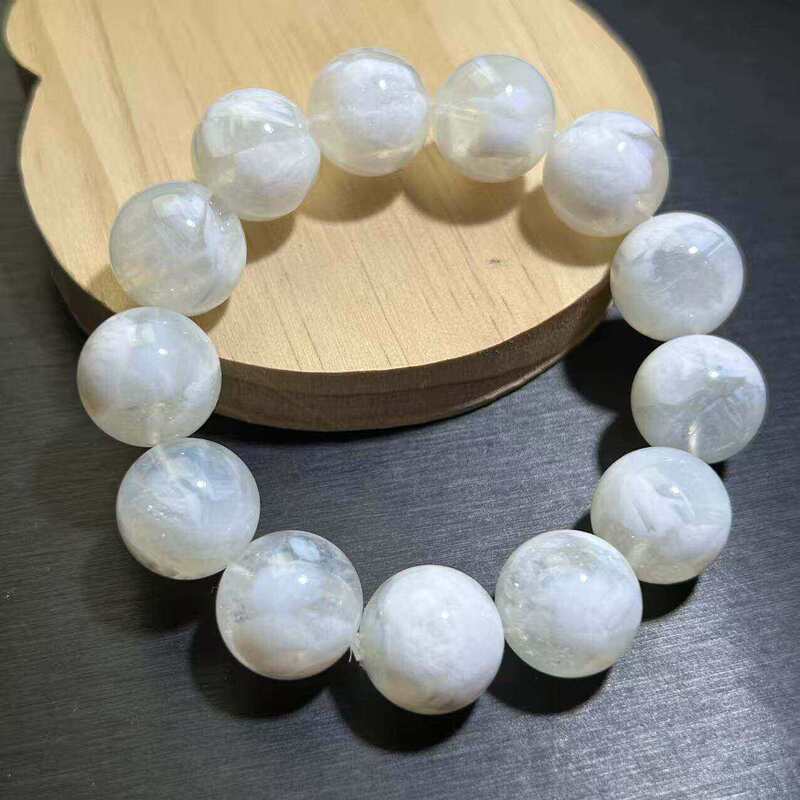 Wedding Dress White Snowflake Ghost White Ghost Natural Crystal Bracelet Versatile Large Card Snowstorm Snowflake Ghost Bracelet Wedding Dress White Snowflake Ghost White Ghost Natural Crystal Bracelet Versatile Large Card Snowstorm Snowflake Ghost Bracelet