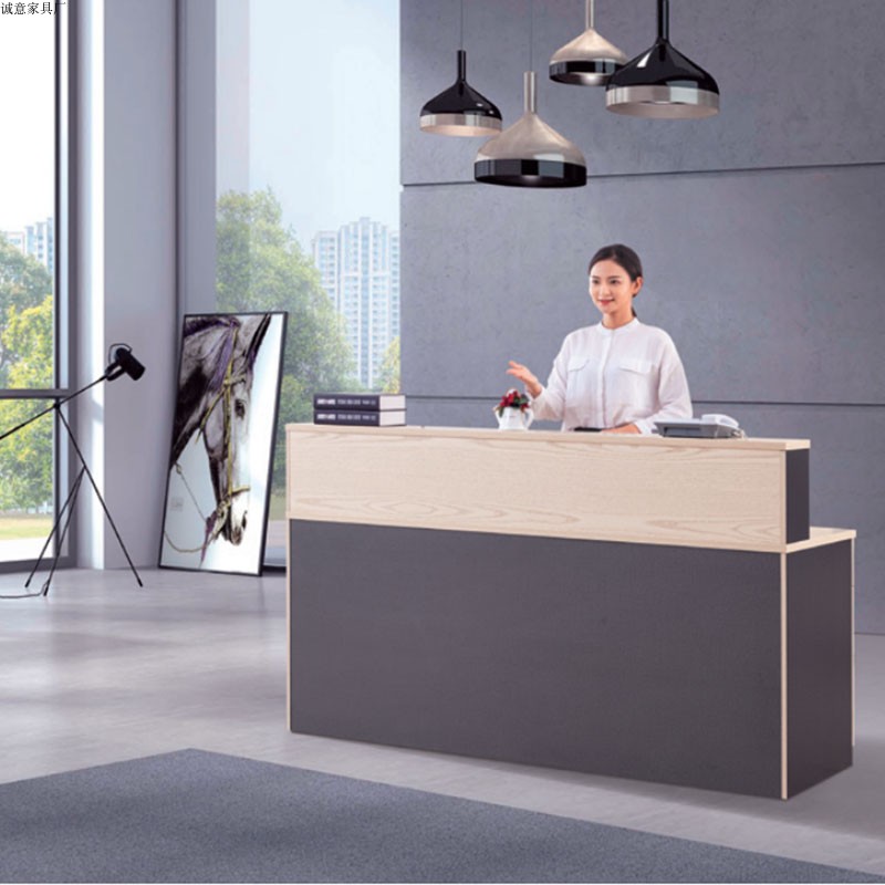 Company front desk reception desk 1 8 meters cash register counter Shop supermarket office desk Clothing store information desk Welcome desk 2 4