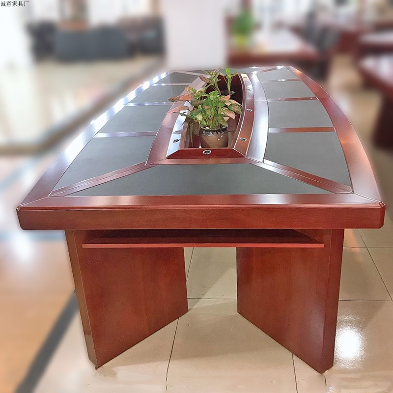 Office Furniture Conference Table Solid Wood Appliy Large Conference Long Table Oval Table Chair Composition Brief about 3 2 m