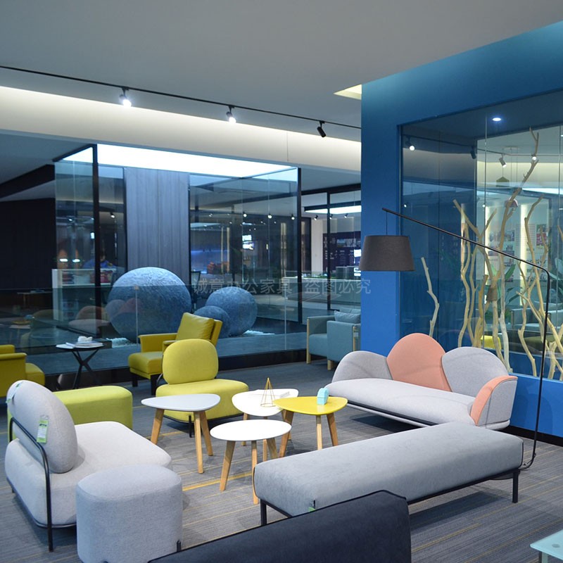 Office Sofa Business Reception Guest Beauty Salon Clothing Shop Lounge Minima Modern Tea Table Composition Recommendation