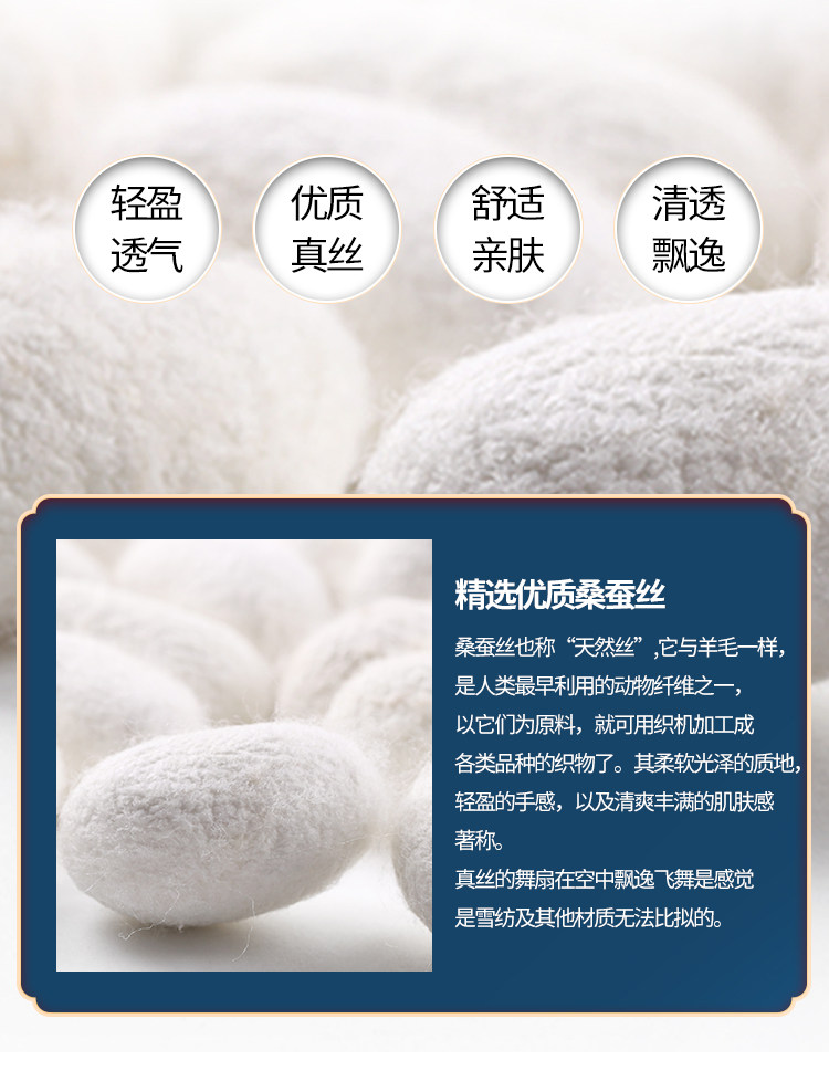 Танцевальный инвентарь 真丝舞蹈扇子古典舞中国风黄橙渐变双面加长演出道具跳舞长绸扇子