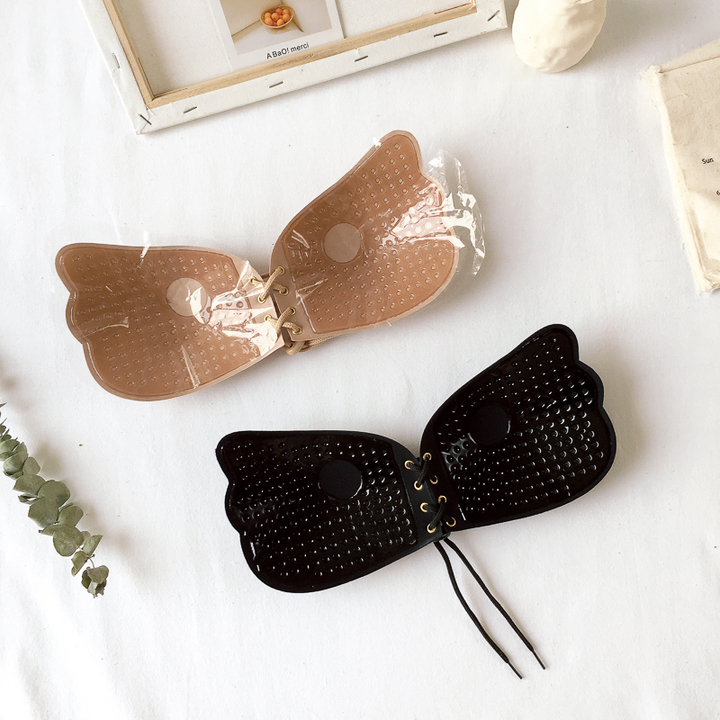 Ngực lớn và dán ngực tập hợp dày chống trượt trên hỗ trợ mỏng phần siêu mỏng ngực nhỏ đồ lót ngực nhỏ đám cưới cô dâu núm vú dán ngực hoa