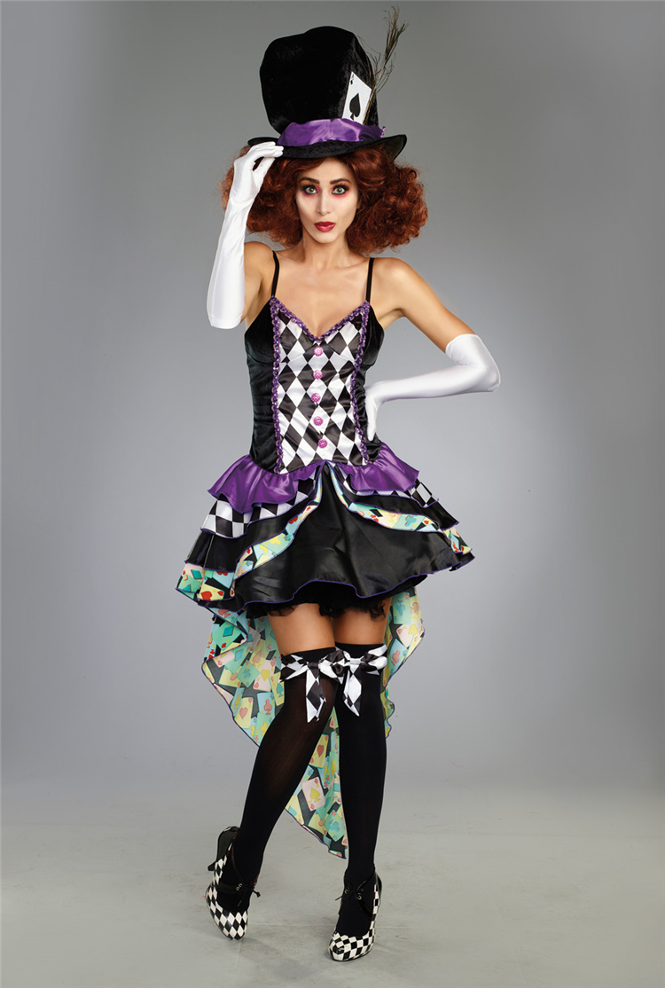 American Dreamgirl Halloween Circus Clown Clothing KTV Princess Skirt Trainer Show Costumes