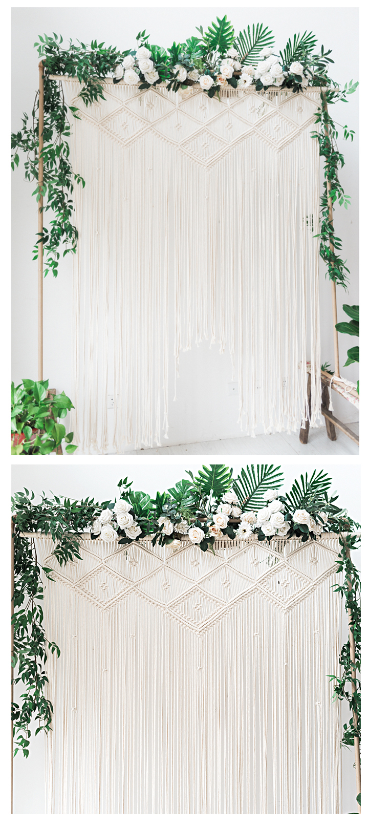 tấm thảm dệt nordic cưới Tự làm nền chụp ảnh bức tường trắng tấm thảm tay-ins nhà phòng khách được trang trí - Tapestry thảm treo tường trang trí phòng ngủ