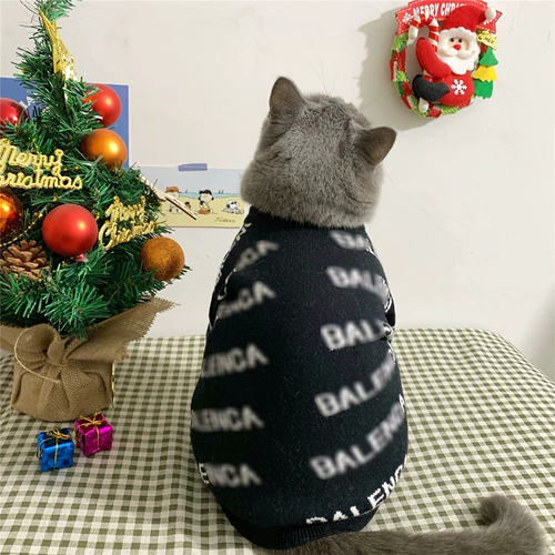 C Положение в рэп -мире ~ Чистая красная прилива для домашних собак и кошек Delosa Fall and Winter Сделайте теплый милый маленький молочный свитер кошки