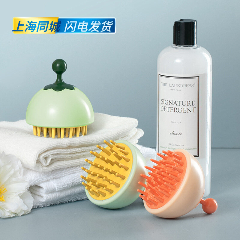 Silicone Shampoo Head Brushed Soft Brush Without Injury Hair Head Massage Brushed High Airbags Quick Blistering Home Bath supplies