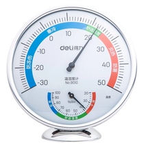 Indoor and outdoor temperature and humidity meter baby room desktop thermometer large household hanging temperature and humidity meter 9010 temperature meter