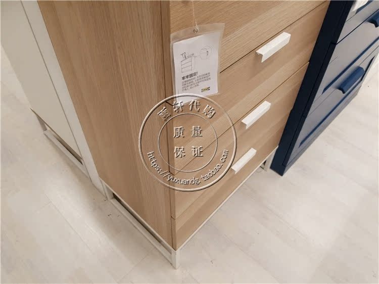 IKEA nhà mua Te Lisuo tủ 4 ngăn kéo tủ ngăn kéo - Buồng tủ đầu giường nhựa