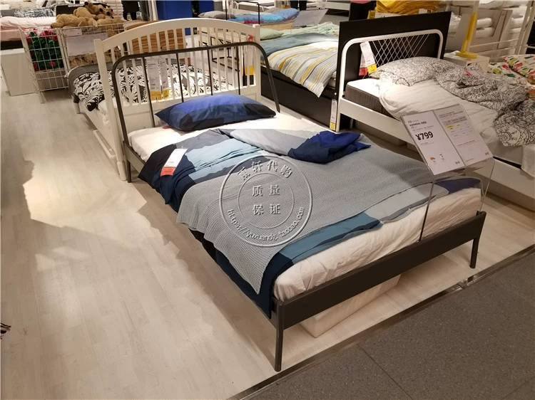 IKEA mua giường đôi nước giường giường sắt KOPARDAL Kepa Đà rèn giường sắt giường IKEA - Giường giường gỗ 1m2