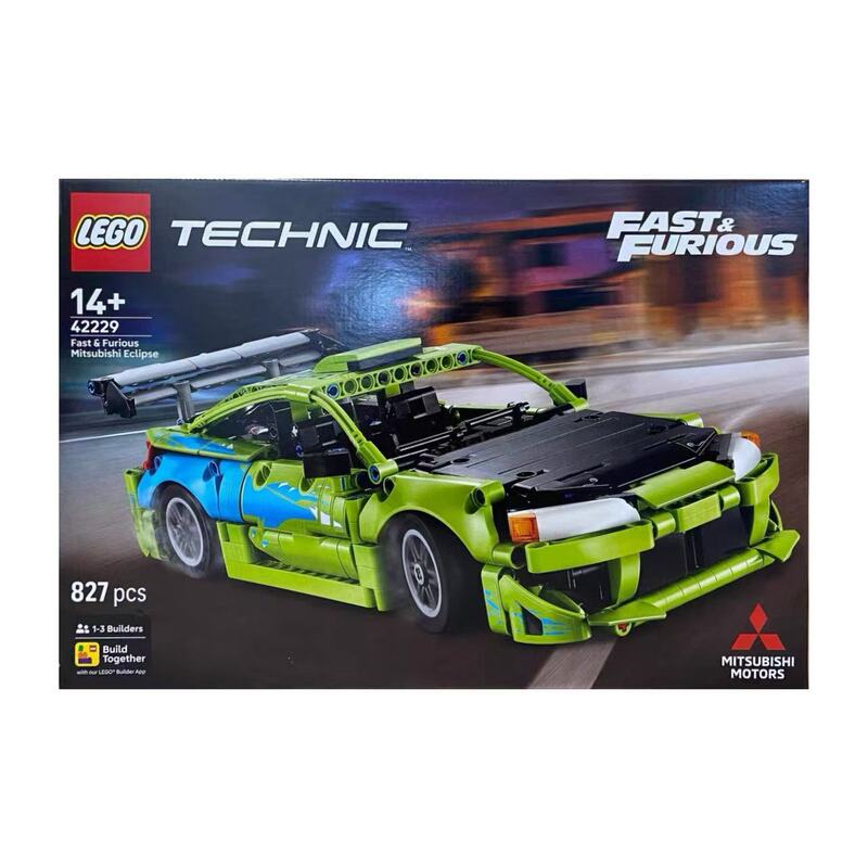 Lego 42229 Technic Series Mitsubishi Eclipse Racing Car (Same Model as in Fast & Furious) Building Blocks