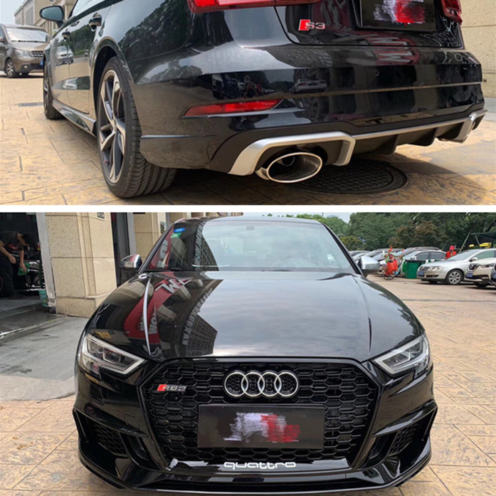 17-19 new A3 upgrade RS3 siege for Audi RS3 front-bumper assembly Cellular S3 modified RS3