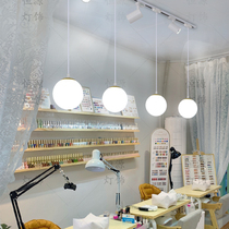 Beauty Nail Shop Lamps Chandelier Nets Red Creativity Personnalité Track Light Shop Commercial With Spotlight Windows Beauty Special Lights