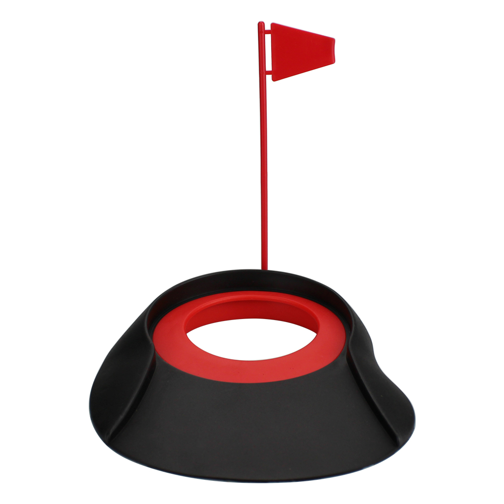 Golf Putter Practice Plate Indoor Putter Golf Hole with Flag Green Hole Cup Plate