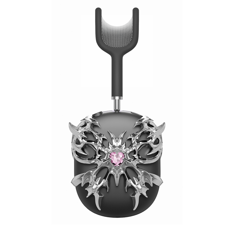 Actlove Original Design AirPods Max Headphone Protective Case Nirvana Heart Butterfly Inlaid Electroplated Mirror Protective Cover Y2K Wilderness Kwangya Pain Machine