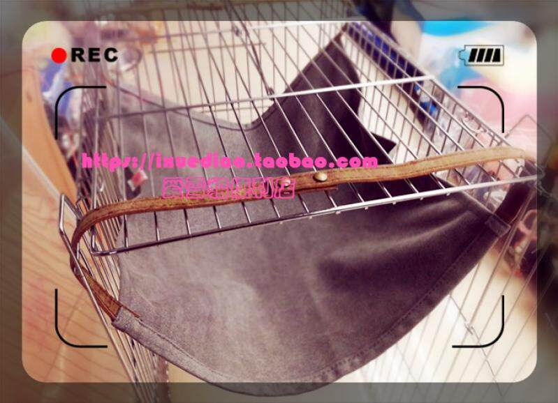 New Products Denim Canvas Fabric Hammock for anti-bite, cool and cool large number 45 * 48 Bull Leather Hanging with Pet Mink Ferret