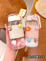 Japanese GP High-Color Glass Transparent Heat-Resistant Take Tea Cup with Tea Bubble-insulated Tea Simple Cup