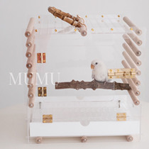 Peony Parrot Takeout Cage Portable Transparent Acrylic Outout Cage High Face Value Xuanfeng Available Customizable Size