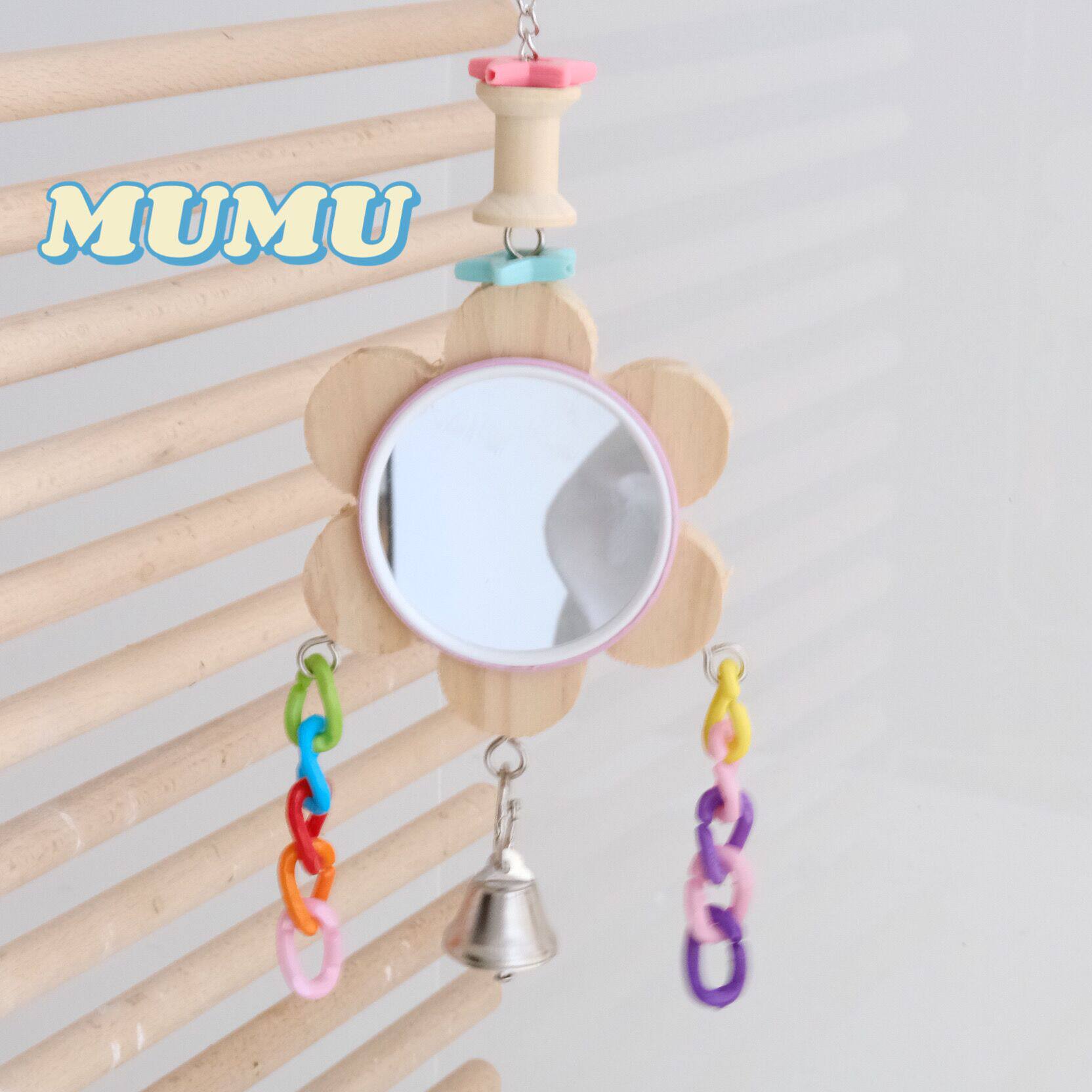 Parrot toy bird with mirror parrot toy parrot mirror bird toy bird mirror Hyun Feng peony toy