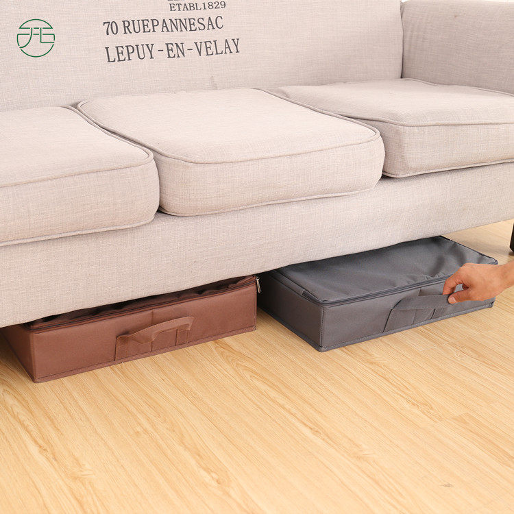 Washable folding Oxford bra chain under the bed quilt shoes clothes with lid box ultra-book wardrobe flat storage box