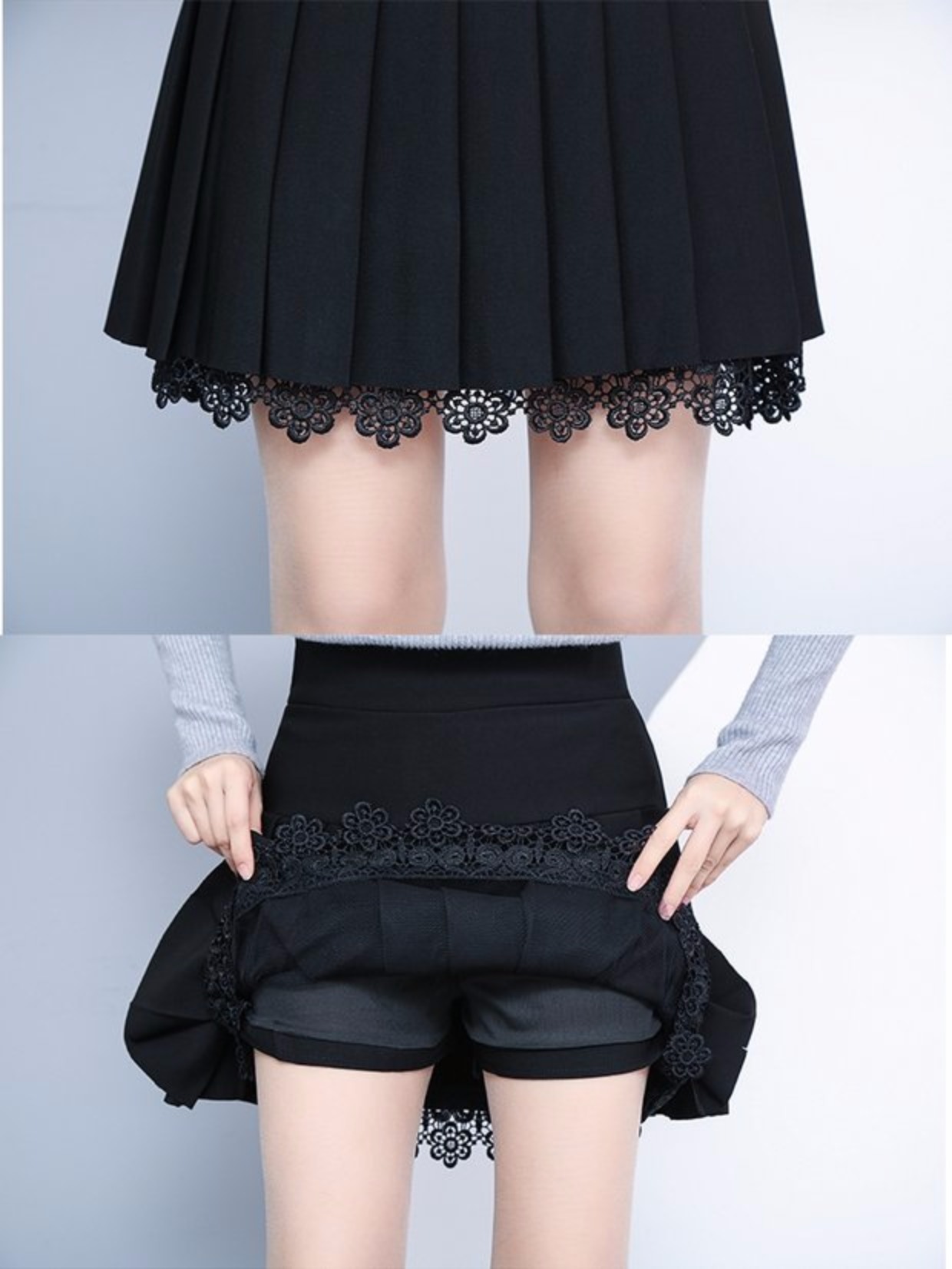 Mùa hè 2019 mới thon eo cao váy ngắn nữ Một từ váy fluffy mùa xuân xếp li váy ô váy váy - Váy chân váy dành cho người béo bụng