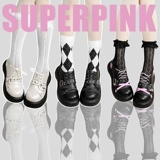 Супербинк Суд, возлюбленная оригинальная азиатская культура Y2K Dark Pound Hot Sweet Sweet Sweet обувь готическая кожаная обувь