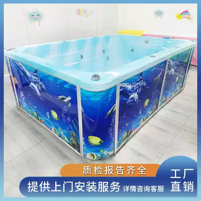 Baby children swimming pool commercial mother and baby shop bathtub acrylic heated temperature surfing bubble large swimming pool equipment