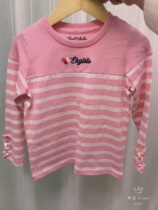 Special test stock EK Tong clothes girl striped pure cotton T-shirt EKLAA3822B LAA3822B