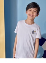 Optometry elandkids clothing for children 2021 Summer boy short sleeve T-shirt EKRAB2602A pure cotton