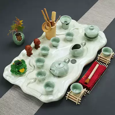 Tea set set home small tea table simple modern European creative anti marble tea tray office high-end
