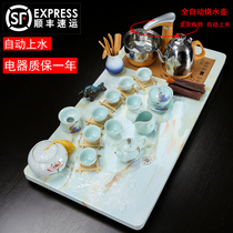 Light luxury kung fu tea set home simple office fully automatic one tea set tea tray set Nordic modern