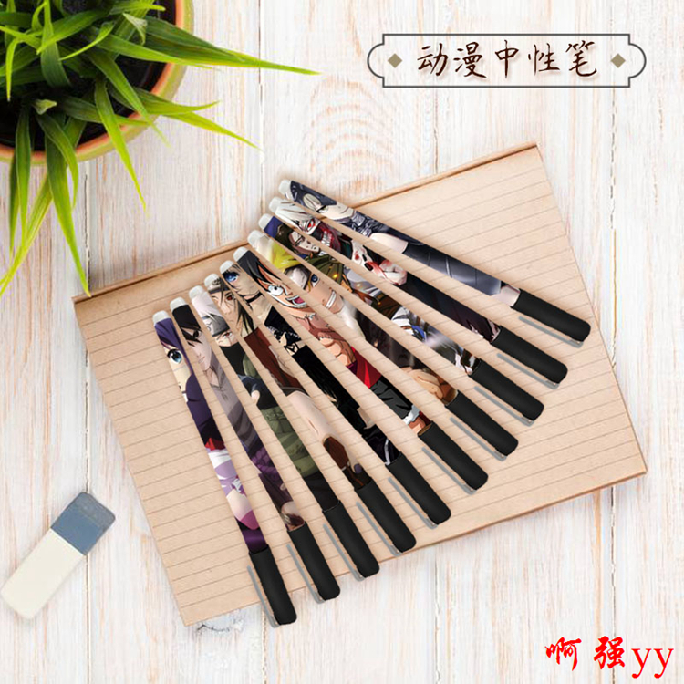 Mèo đen Torre Hartne Schneider anime trò chơi trực tuyến thứ cấp nhân dân tệ xung quanh cây bút đầu nhỏ trung tính - Carton / Hoạt hình liên quan hình dán cute