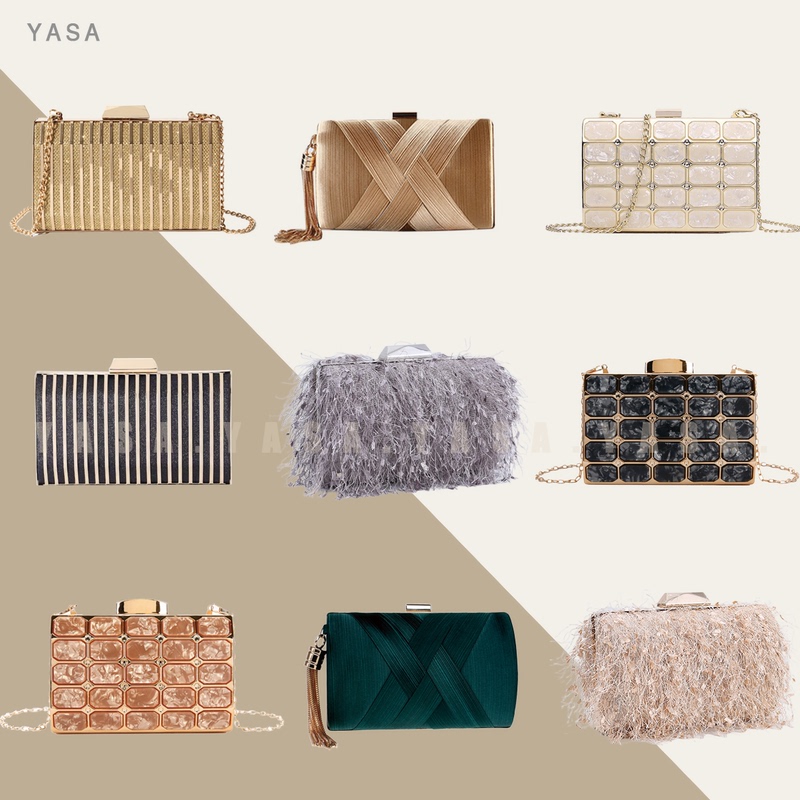 Yasa【Women's Handbag】Model Room Dressing Room Light Luxury Shiny Artistic Clutch Bag Prop Bag Not for Personal Use Yasa【Women's Handbag】Model Room Dressing Room Light Luxury Shiny Artistic Clutch Bag Prop Bag Not for Personal Use