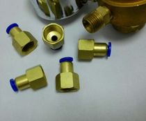 Pressure reducer air outlet quick connector internal thread m16x1 5 connect to the pressure reducer and insert a 6mm outer diameter hose on one side