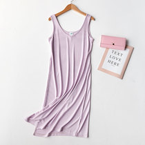 Drawers silk knitted sleeveless V-neck vest base skirt wear inboard dress black nightgown Petticoat