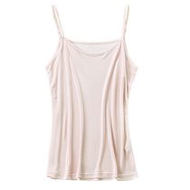 Mulberry silk double-sided knitted silk halter top size loose Joker bottoming vest shoulder strap adjustable slim summer