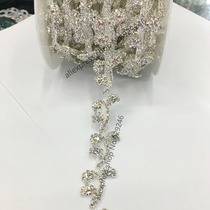 blingbling sunflower small flower rhinestone chain DIY wedding bridesmaid dress toast collar waist drill