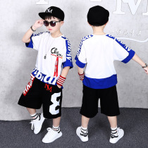 2022 Child Loose Boy Suit Short Sleeve Boy Outfit New Summer Style Handsome Boy Sportswear Two Sets Tide