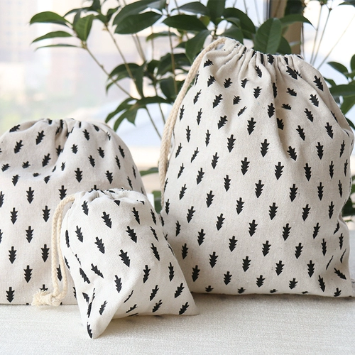 Экологичная ткань для путешествий, сумка для хранения, аксессуар, нижнее белье, униформа, тара, маленькая небольшая сумка, из хлопка и льна