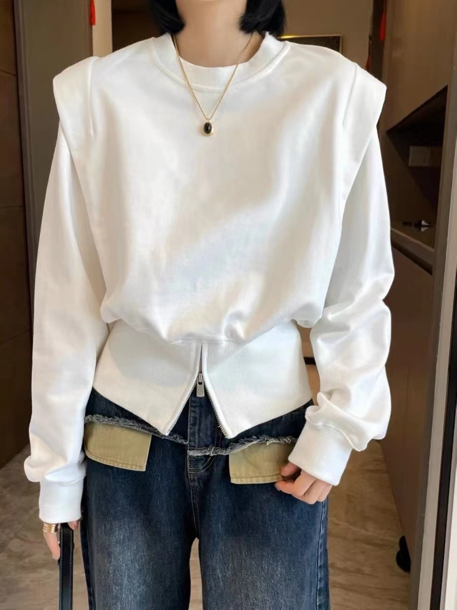 어깨뽕 티셔츠 직각 티안나는 숄더티 여자 옷 상의 11-모바일 11번가