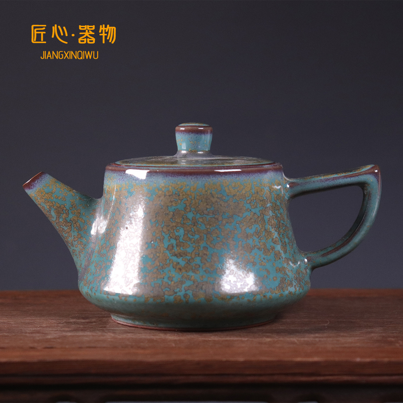Shenhujun Porcelain Teapot, High-Temperature Kiln-Fired, Handmade Single Pot Tea Set, Tea Ware, Intangible Cultural Heritage, Famous Kiln, Chinese-Style Ceramic, Gift Box Set