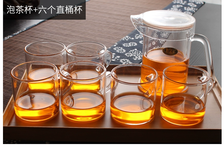 913 tách trà thủy tinh bộ lọc lót ly trà thủy tinh trà đen cốc cốc tuyết hoa cúc cốc trà xanh bong bóng bình lọc trà thủy tinh