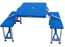 ABS Folding Picnic Table and Chair Combined Table with umbrella folding tables and chairs Camping Table Promotion Table
