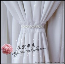 Black snow cloth white pink lace hand-made magic with curtain tied with door curtain