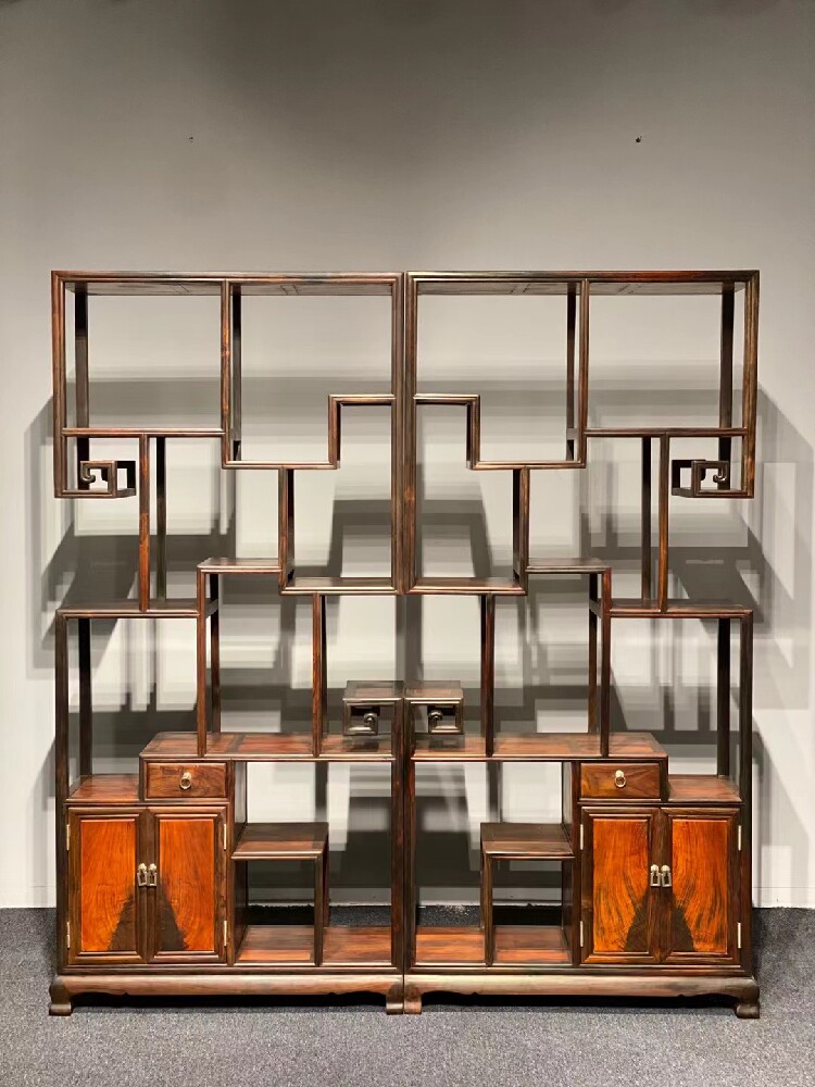 Laos red rosewood tea room tea table Bogu rack Cochin rosewood living room Duobaoge classical mahogany furniture