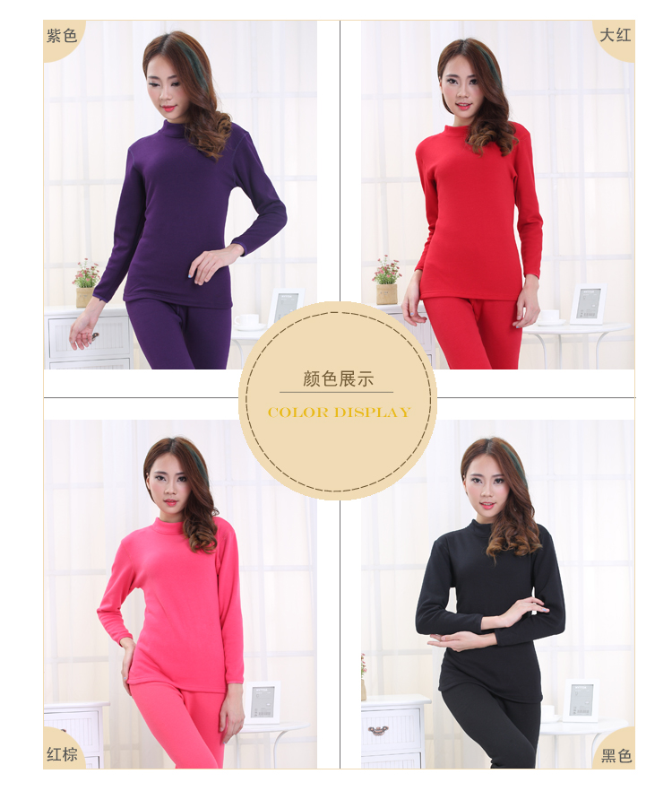 Nữ trung niên và người già đồ lót ấm mẹ cộng với nhung dày cỡ lớn trong cổ cao mùa đông ấm áp phù hợp với quần áo dài quần dài đồ lót nữ