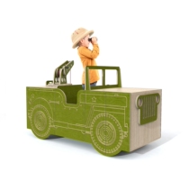 (Half-price clearance) Dutch QBOO Jeep childrens room storage cabinet 100% European imported practical fun