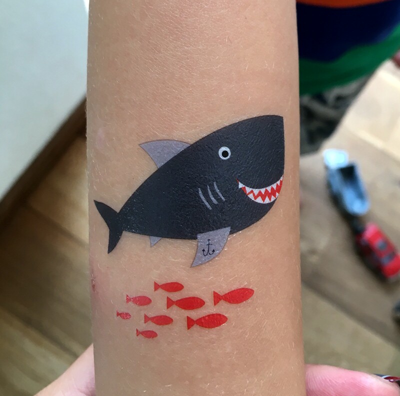 British brand meri meri children's waterproof tattoo stickers lasting fresh DIY tattoo stickers 2 pieces in stock