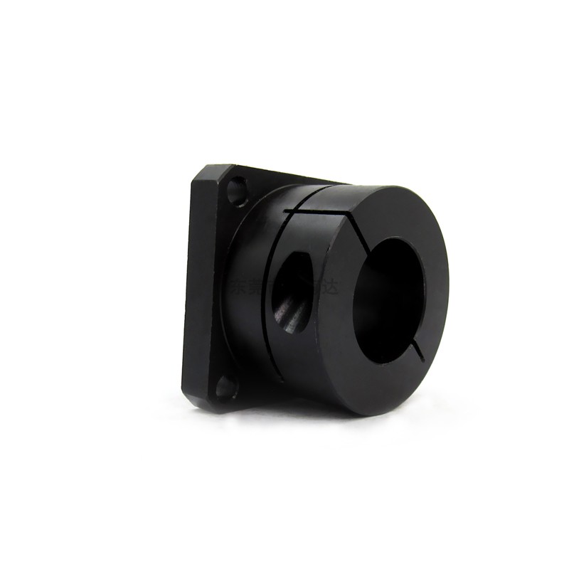 Pointing shaft support base square flange Open standard type Optical shaft fixed support base LKRC 45# steel material