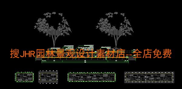 T178新中式住宅小区展示区景观设计方案CAD施工图全套SU模型-10